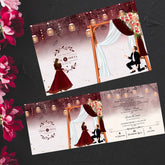 Plantable  Bonded Forever Sliding Wedding Invitation Card